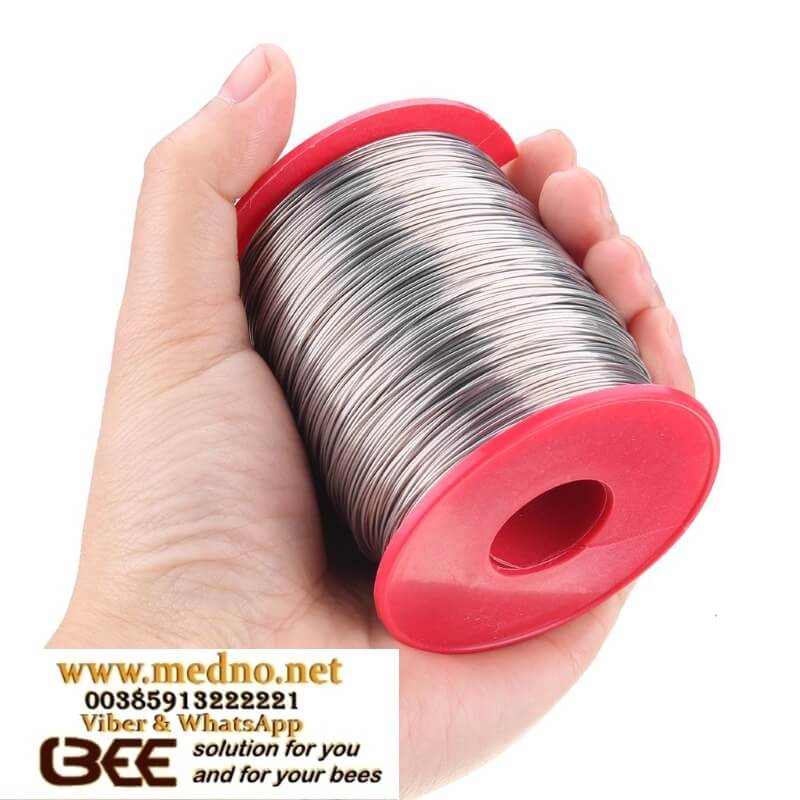 pocinčana žica za nažičavanje okvira za pčele galvanized wire for wiring bee frames verzinkter Draht zum Verdrahten von Bienenrahmen filo zincato per il cablaggio dei telai delle api alambre galvanizado para cableado de marcos de abejas fil galvanisé pour le câblage des cadres d'abeilles