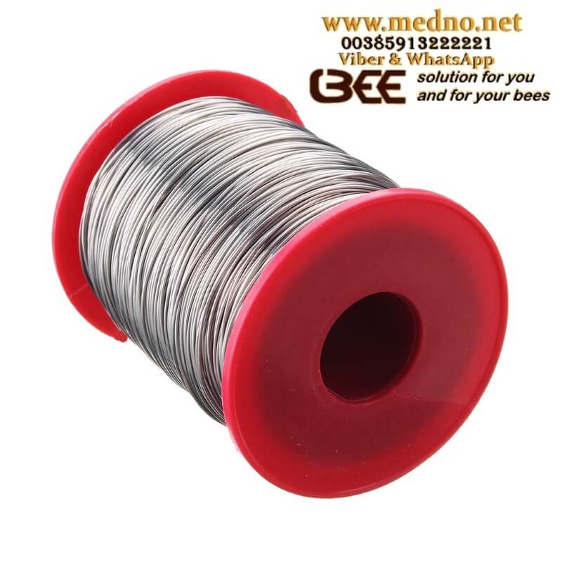 pocinčana žica za nažičavanje okvira za pčele galvanized wire for wiring bee frames verzinkter Draht zum Verdrahten von Bienenrahmen filo zincato per il cablaggio dei telai delle api alambre galvanizado para cableado de marcos de abejas fil galvanisé pour le câblage des cadres d'abeilles