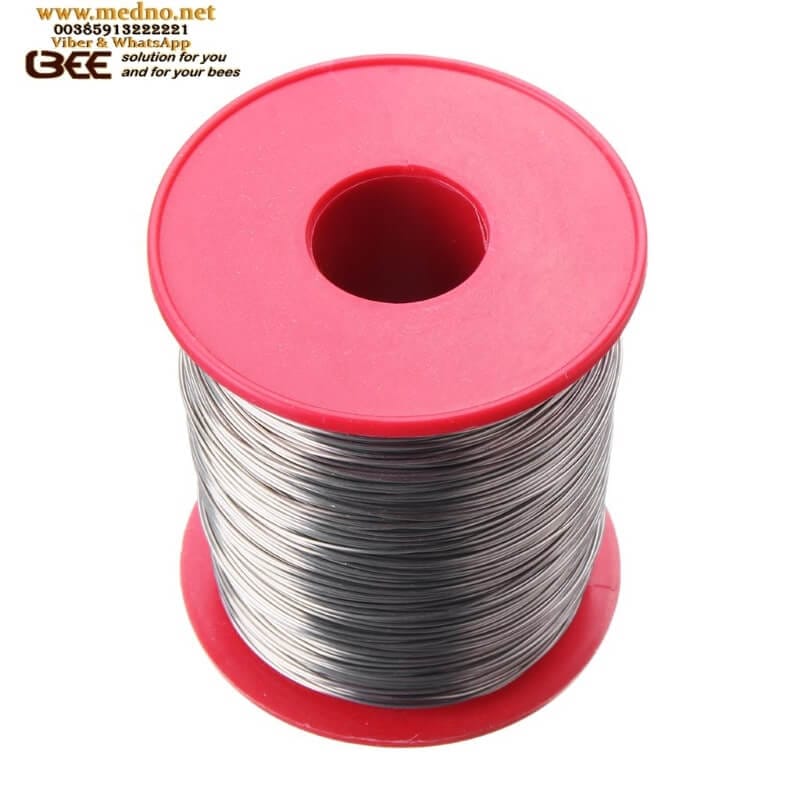 pocinčana žica za nažičavanje okvira za pčele galvanized wire for wiring bee frames verzinkter Draht zum Verdrahten von Bienenrahmen filo zincato per il cablaggio dei telai delle api alambre galvanizado para cableado de marcos de abejas fil galvanisé pour le câblage des cadres d'abeilles