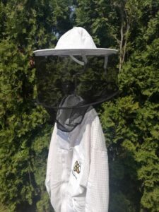 Pčelarska jakna ventilacijska sa duplom zaštitom od uboda (bluza / odijelo) bijelo -Ventilation blouse with double protection against bee sting (soft material )