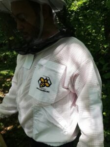 Pčelarska jakna ventilacijska sa duplom zaštitom od uboda (bluza / odijelo) bijelo -Ventilation blouse with double protection against bee sting (soft material )