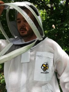 Pčelarska jakna ventilacijska sa duplom zaštitom od uboda (bluza / odijelo) bijelo -Ventilation blouse with double protection against bee sting (soft material )