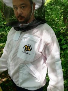 Pčelarska jakna ventilacijska sa duplom zaštitom od uboda (bluza / odijelo) bijelo -Ventilation blouse with double protection against bee sting (soft material )