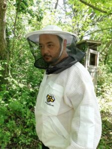 Pčelarska jakna ventilacijska sa duplom zaštitom od uboda (bluza / odijelo) bijelo -Ventilation blouse with double protection against bee sting (soft material )