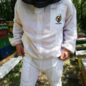 Pčelarska jakna ventilacijska sa duplom zaštitom od uboda (bluza / odijelo) bijelo -Ventilation blouse with double protection against bee sting (soft material )