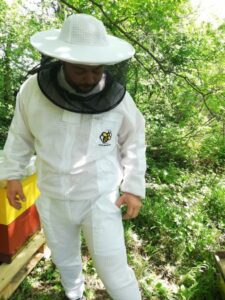 Pčelarska jakna ventilacijska sa duplom zaštitom od uboda (bluza / odijelo) bijelo -Ventilation blouse with double protection against bee sting (soft material )