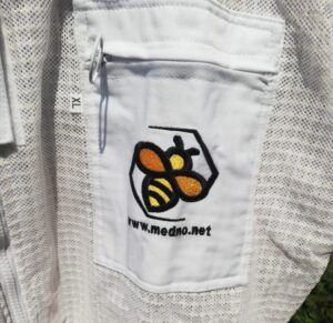 Pčelarska jakna ventilacijska sa duplom zaštitom od uboda (bluza / odijelo) bijelo -Ventilation blouse with double protection against bee sting (soft material )