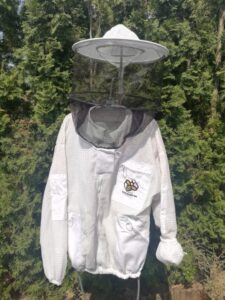 Pčelarska jakna ventilacijska sa duplom zaštitom od uboda (bluza / odijelo) bijelo -Ventilation blouse with double protection against bee sting (soft material )