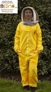 Pčelarsko odijelo 3D ventilacijsko sa duplom zaštitom od uboda (kombinezon / odijelo) bijelo -Ventilation blouse with double protection against bee sting (soft material )