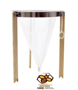 Sito za fino cijeđenje meda sa postoljem / Cjedilo za med