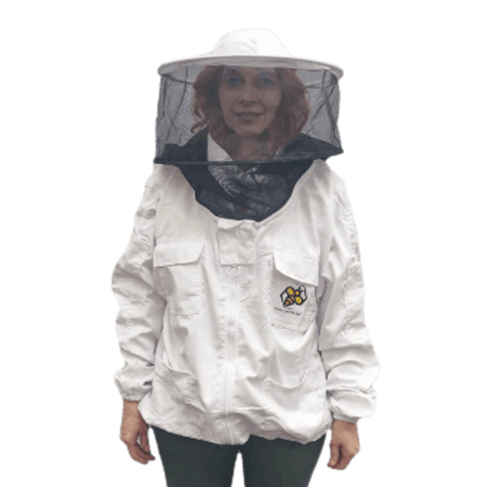 jakna-bluza-bijela-pamuk-logo