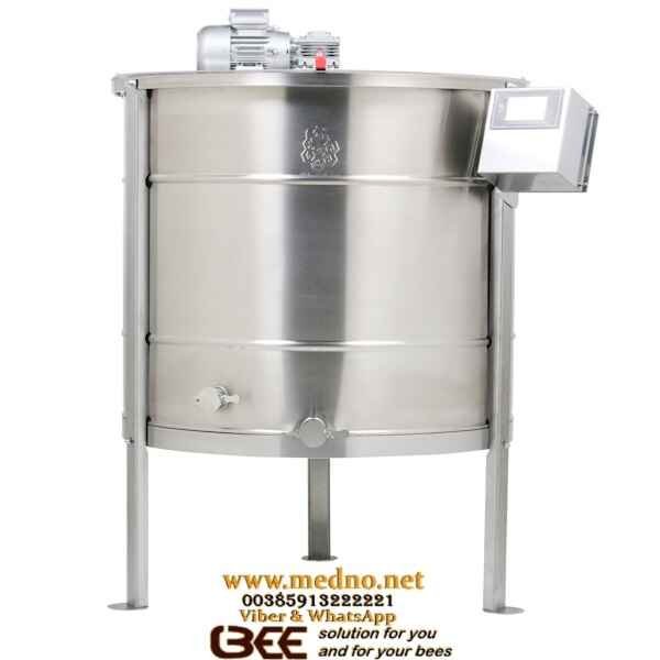 Vrcaljka kasetna,6 okvira Langstroth 24 cm,automatska,samo okretna sa inox košem,0,18 Kw AC Motor,kontroler zaslona osjetljivog na dodir–mjerač vremena i memorija brzine–BA556-OMY-304-2