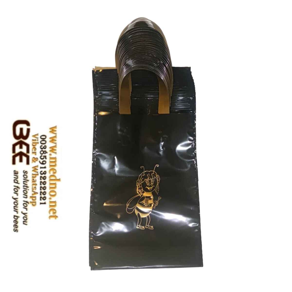 Vrečice ukrasne za med od 1 kg - crna